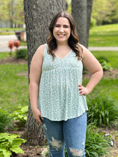 Babydoll floral top