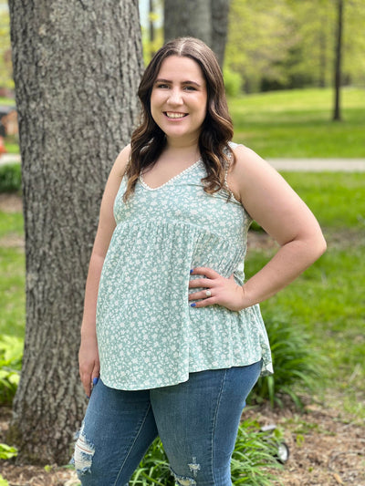 Babydoll floral top